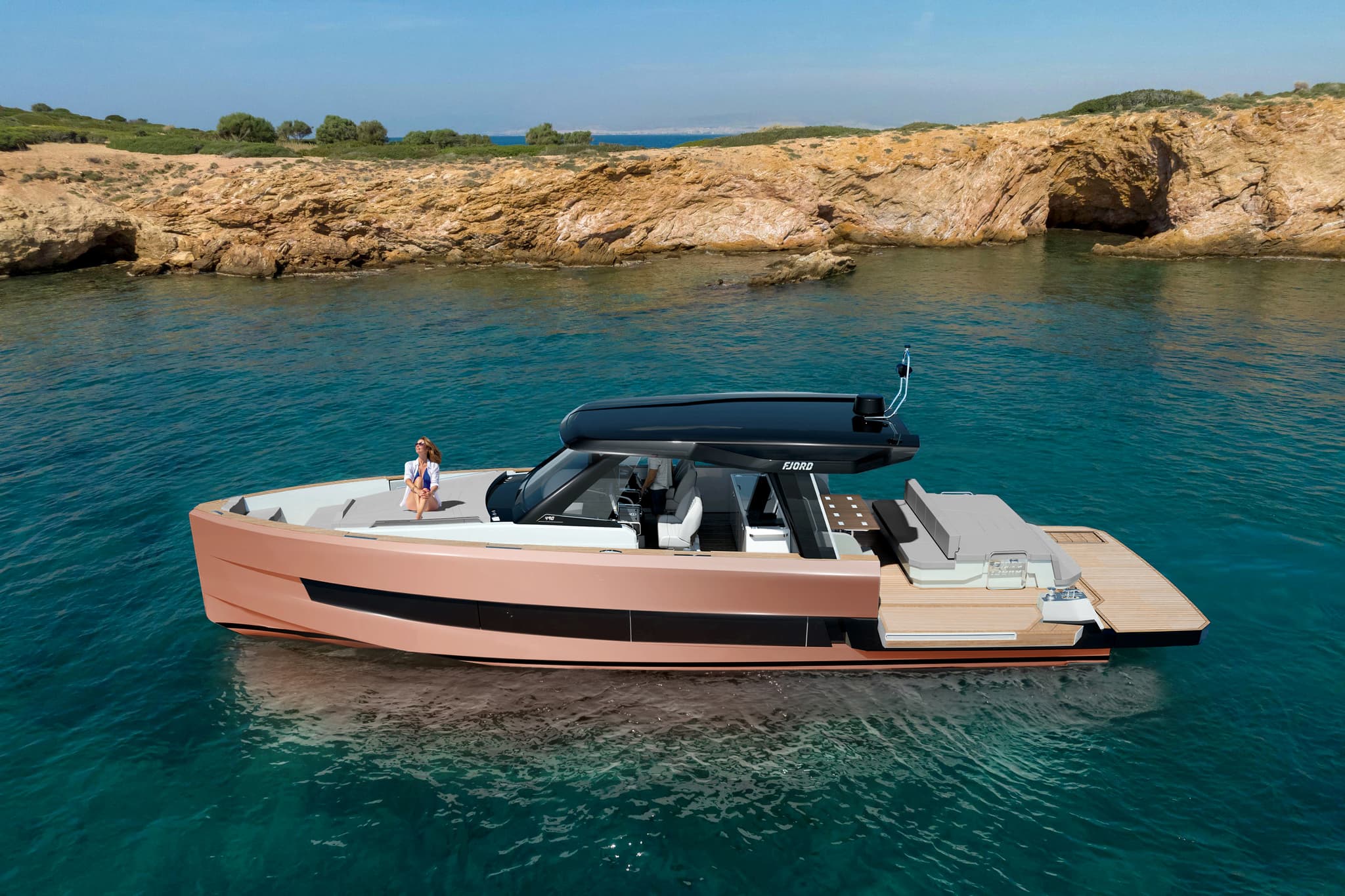 Fjord 490 exterior design